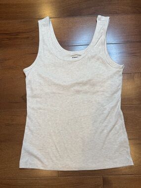 NWOT JOYSPUN Ribbed Scoop Tank Top in Cream - Women’s Tank